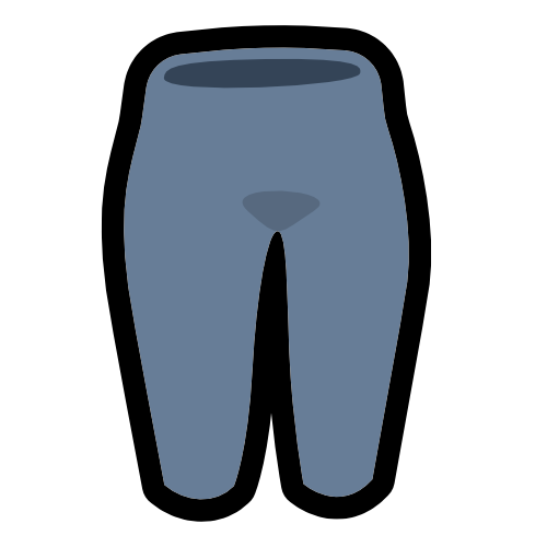 a desaturated blue pair of leggings.